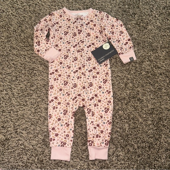 Super soft Floral Pink Kids One Piece - Picture 1 of 4